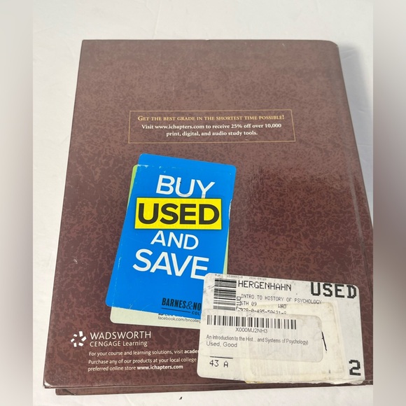 An Introduction to the History of Psychology 6th edition by B.R. Hergenhahn - Picture 3 of 5